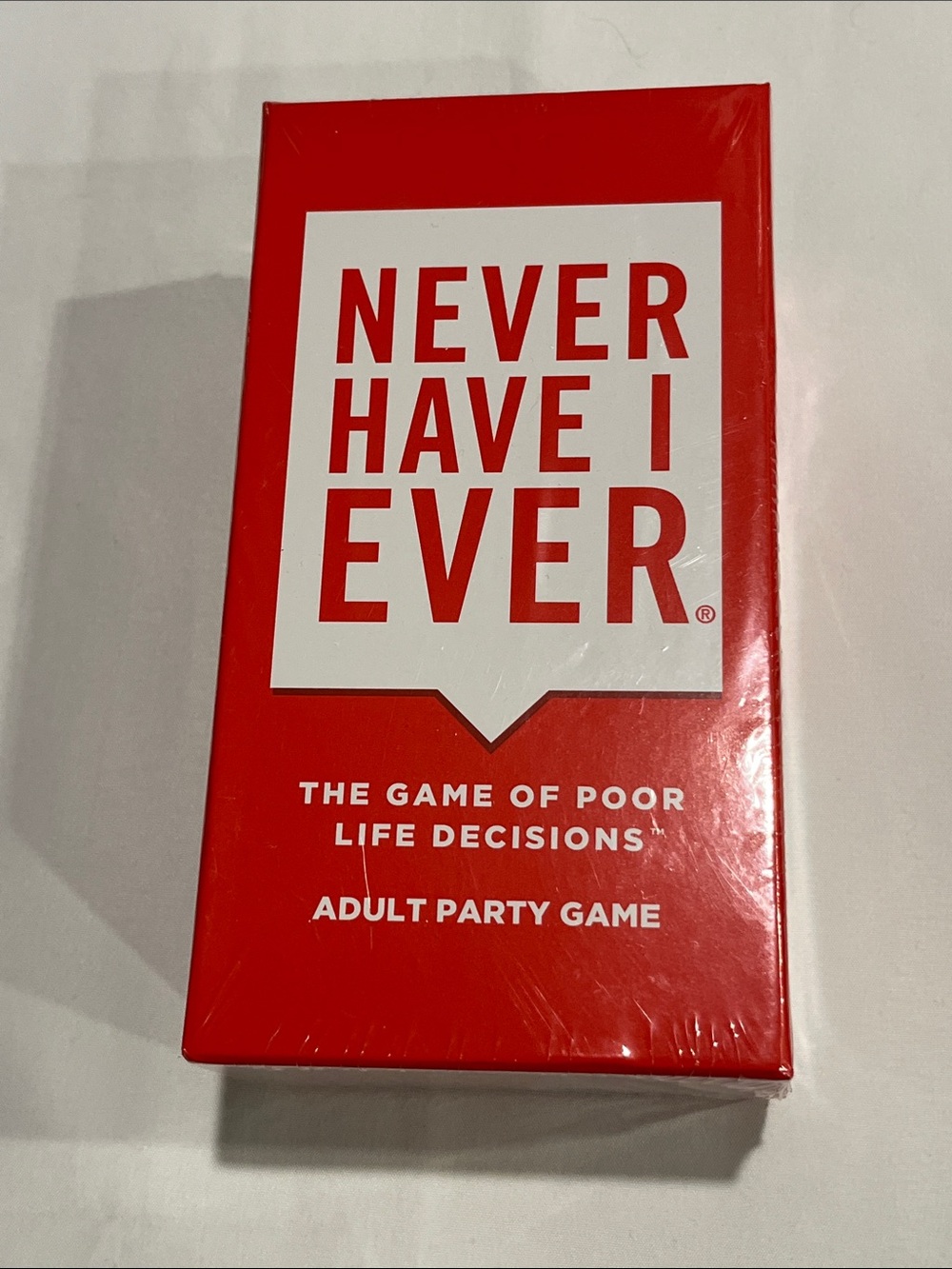Never Have I Ever Adult Party Game - Age 17+ Game of Poor Life Decisions